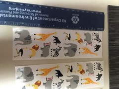 Vtg 1995 Mrs Grossman’s Stickers Safari Zoo Wild Jungle Animals 6 Sheets