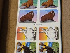 120 Polar Animal Stickers Cd-1520 Carson Dellosa Arctic Wildlife Zoo Animals