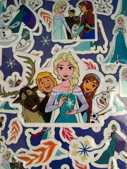 Disney Elsa Frozen 150 Stickers Kids Puffy Glitter Foil Glossy Sticker Book 3+