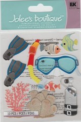 Jolee’s Boutique » Snorkeling Scuba Diving » Dimensional Scrapbooking Stickers