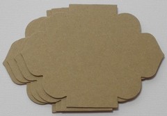 {4} *ORNATE NOTES* Style 10 – Labels / Mat Frames – Bare Chipboard Die Cuts