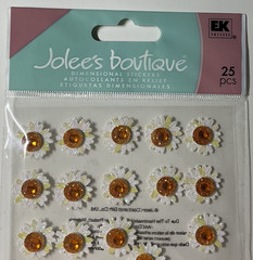 Jolee’s Boutique Daisies Repeats 25pc 2011 EK Success Stickers Scrapbook Flowers