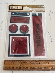Colorbok Kolette Dimensional Self Adhesive Destination Tags»School» Scrapbooking