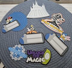 Disney’s Magic Kingdom Space Mountain Handmade 7 piece Set Scrapbook Die Cuts