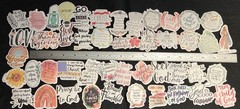 LOT of 10 Religious Inspirational Bible Stickers God Faith Scripture Jesus Verse