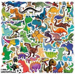 162pcs Dinosaur Stickers for Kids Boys, Cute Funny Waterproof Vinyl Cartoon