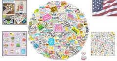 Fun & Inspirational Waterproof Vinyl Stickers – 150 Unique Designs for All Ages