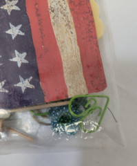 Scrap Book Embellishments Ephemera Bag of Mixed Pieces Ticket Button Ticket