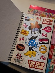 Mixed Sticker Lot~Disney Minnie Mouse 1000+ Stickers Book, Lisa Frank, Christmas
