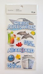 Cruise Adventures Travel Vacation Scrapbooking Stickers by Recollections