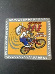 Vintage No Rules Motorcross Biking Vending Machine Sticker RARE DOUBLE SIDED