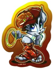Cute Angel Animal Prism Sticker Decal Glossy Holo Vintage Collectible #4 of 15