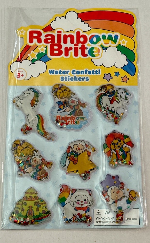 Hallmark Rainbow Brite 1 Sheet Puffy Water Confetti Stickers