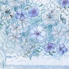 20Pcs Flowers Bloom PET Stickers Journaling Album Card Scrapbooking Collage Art