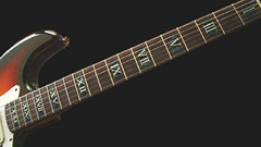 Black Pearl Roman Numeral Guitar and Bass Block Fret Markers Stickers