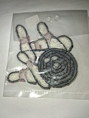 Vintage Bowling Ball and Pins Sequins Patch Great for Hats Bags Backpack