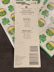 Vtg AGC St Patrick’s Day Stickers Pot of Gold Irish Shamrocks 6 Packs 12 Sheets