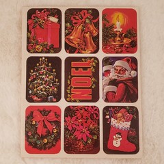 Vintage 80s 90s Christmas Sticker Sheet, Paper Magic – You Choose, Free Shipping