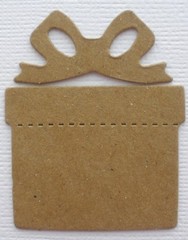 (5) SMALL GiFT PRESENT – Birthday Christmas Bare Chipboard Die Cuts – 2 1/8″