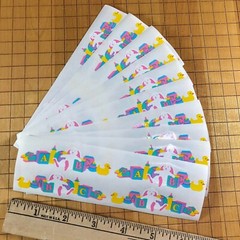 10 Mrs Grossmans Baby ABC Blocks Stickers Toys Girl Boy Duck Bottle Bunny