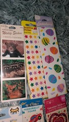 Vintage Stickers Lot 13 Packs Sandylion Hallmark Amscan Paper Arg And More READ