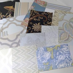 15pc Wallpaper Scraps Mixed Scrapbook Paper Pack Junk Journaling Cards Glue Book