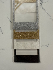 Heidi Swapp Glitter Frames 4CT Silver Gold White & Black Scrapbooking Crafts Art