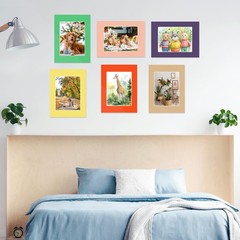 12×16 Picture Mats 15 Pack Mixed Colors for 8.5×11 Photos & Artworks