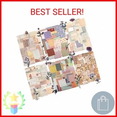 GNILLKO 445 PCS Vintage Scrapbook Paper Journaling Scrapbooking Supplies Kit Aes