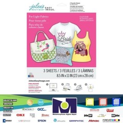 Jolee’s Easy Image Transfer 8.5″x11″ 3 Sh/Pkg-Glitter For Light Fabrics 56-47016