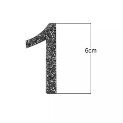 number 1 Sparkle Number Patch Patches on Alphabet Embroidery Clothes