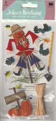 Jolee’s Boutique 3-D PUMPKIN PICKING Scarecrow Autumn Theme 70162 Fast FREE Ship