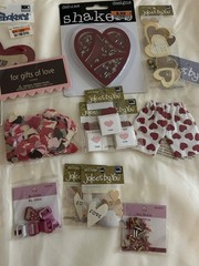 Valentine’s Day Love Hearts Jolee’s Wire Words Scrapbook Embellishments Lot NEW