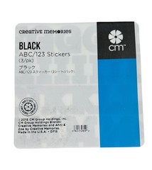 Creative Memories Uppercase & Lowercase ABC/123 Stickers – Black