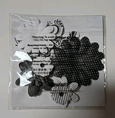 Creative Memories Black & White Paper Flowers, Frames, Paper Ribbon Scrapbooking