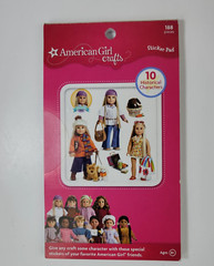 American Girl Crafts Sticker Pad Mini Paper Doll Book Lot Stocking Stuffer Party