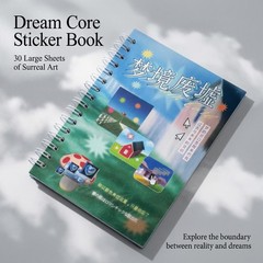 Dreamcore Sticker Book for Journaling&Scrapbooking,30 Sheets Y2K Kawaii Japanese