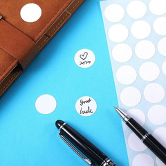 2800 Pieces White Round Dot Stickers 3/4 Inch Diameter Circle Small,