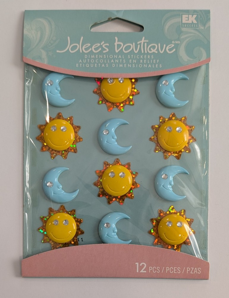 RARE Jolee’s Suns And Moons Cabochons Scrapbooking Stickers
