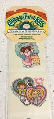 1984 Cabbage Patch Kids Scratch ‘n Sniff Baby Powder Sticker Pack Sealed