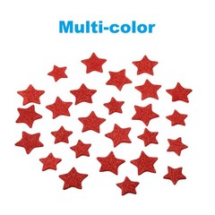 150Pcs Foam Stickers EVA Adhesive Glitters Foam Shape Sticker Red Pentagram
