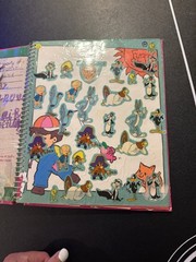 Vintage 1983 Imperial Toy Corp Sticker Album Used Loaded 80s Scratch Sniff Pizza