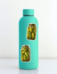 Jar Of Pickles Die Cut Vinyl Stickers Scrapbooking Laptop Waterbottle
