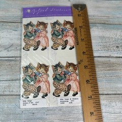 Cat Stickers Kittens Gifted Line John Grossman Vintage Kitty Tango 90s Scrapbook