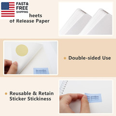 2 Pack Reusable Sticker Book Collecting Album Sticker Storage Organizer Book wit