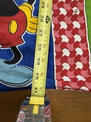 Vintage Mickey And Friends Curtain Approximately 40×80 One Side Only