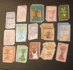 Hand Crafted and Cut Pocky Food & Drink Themed Stickers 15 pack