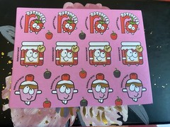 ScratchNSniff Raspberry Scent Sticker Sheet (1 Sheet Of 12 Stickers)