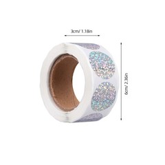 5 Rolls Sticky Labels Stickers for Small Business Holographic Self Adhesive