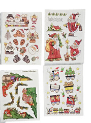 Lot of 25 Provo Craft Sticker Sheets Christmas Holiday Reindeer Snowmen Santa
